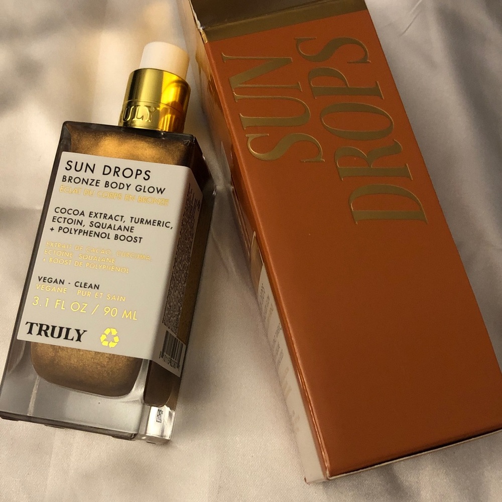 TRULY Sun Drops Bronze Body Glow Lightweight Bronzing Oil 90ml NIB No Fragrance - Picture 6 of 12